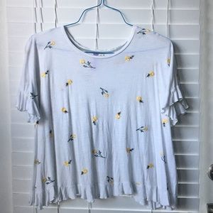 Francescas floral top with open back